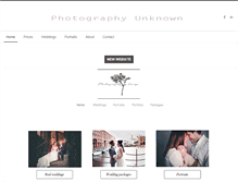 Tablet Screenshot of photographyunknown.com